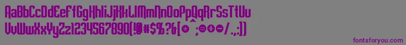Шрифт EmpanadaBold – фиолетовые шрифты на сером фоне