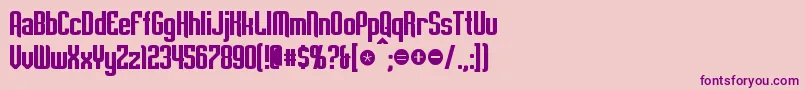 EmpanadaBold-Schriftart – Violette Schriften auf rosa Hintergrund