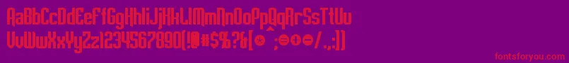 EmpanadaBold Font – Red Fonts on Purple Background