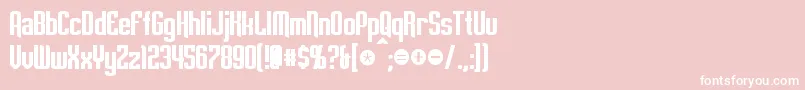 Шрифт EmpanadaBold – белые шрифты на розовом фоне