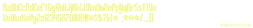 EmpanadaBold Font – Yellow Fonts on White Background