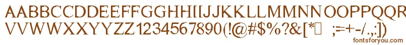 DichotomyRegular Font – Brown Fonts on White Background