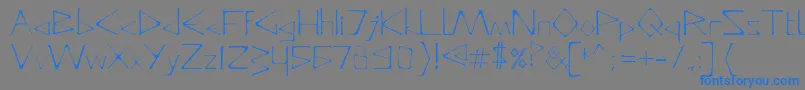 DeadlyTypeface Font – Blue Fonts on Gray Background