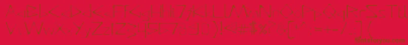 DeadlyTypeface Font – Brown Fonts on Red Background