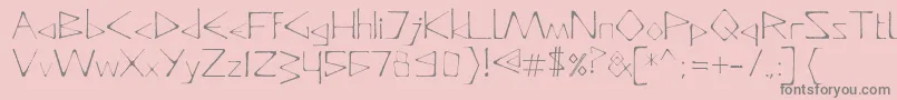 fuente DeadlyTypeface – Fuentes Grises Sobre Fondo Rosa