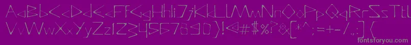 Шрифт DeadlyTypeface – серые шрифты на фиолетовом фоне