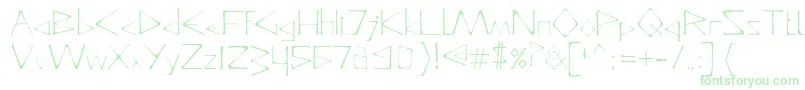 Шрифт DeadlyTypeface – зелёные шрифты