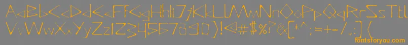 fuente DeadlyTypeface – Fuentes Naranjas Sobre Fondo Gris