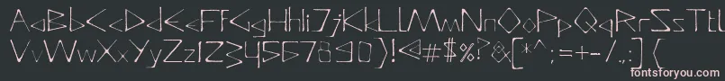 DeadlyTypeface Font – Pink Fonts on Black Background
