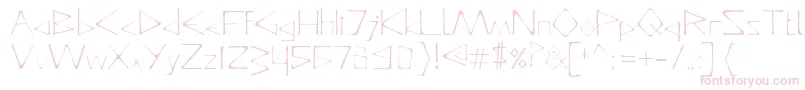 fuente DeadlyTypeface – Fuentes Rosadas Sobre Fondo Blanco