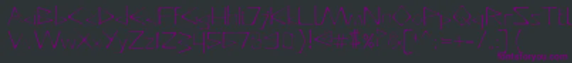DeadlyTypeface-Schriftart – Violette Schriften auf schwarzem Hintergrund