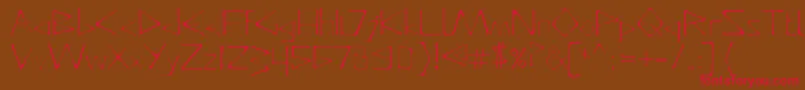 Шрифт DeadlyTypeface – красные шрифты на коричневом фоне