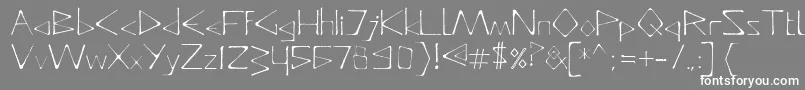 fuente DeadlyTypeface – Fuentes Blancas Sobre Fondo Gris