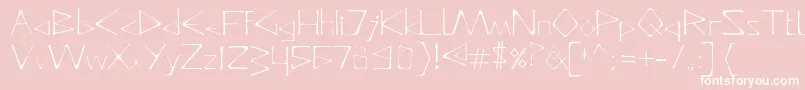 DeadlyTypeface Font – White Fonts on Pink Background