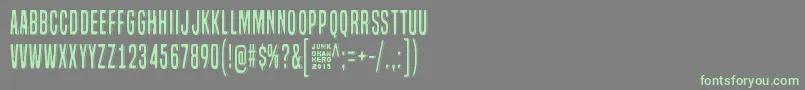 More about LazyOpossum Font LazyOpossum Font – Green Fonts on Gray Background