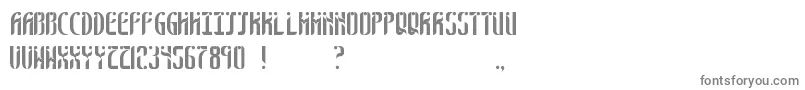 SixthSense-Schriftart – Graue Schriften auf weißem Hintergrund
