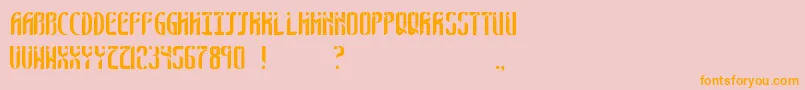 More about SixthSense Font SixthSense Font – Orange Fonts on Pink Background