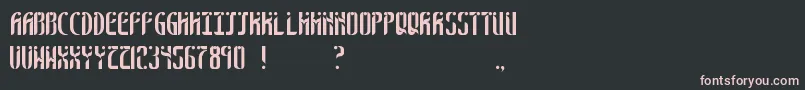 SixthSense Font – Pink Fonts on Black Background