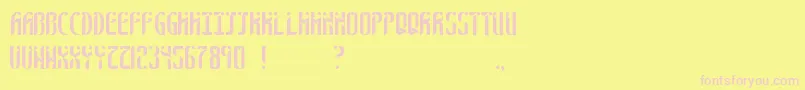 Подробнее о шрифте SixthSense Шрифт SixthSense – розовые шрифты на жёлтом фоне