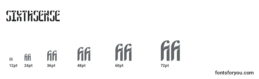 SixthSense Font Sizes