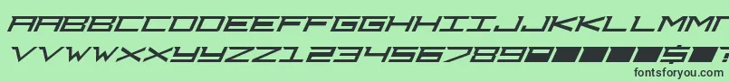 Djcourag Font – Black Fonts on Green Background