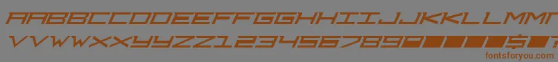 Djcourag-fontti – ruskeat fontit harmaalla taustalla