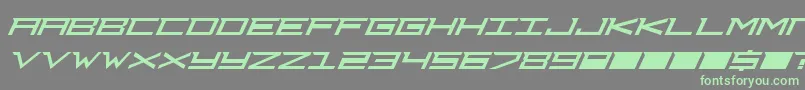 Djcourag Font – Green Fonts on Gray Background