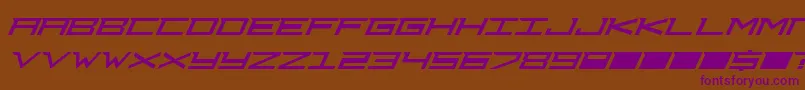 Djcourag Font – Purple Fonts on Brown Background