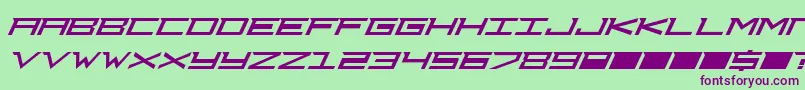 Djcourag Font – Purple Fonts on Green Background