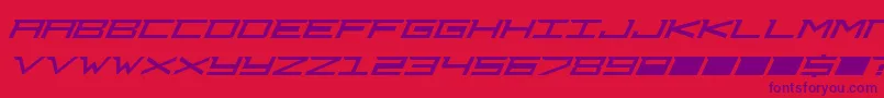 Djcourag Font – Purple Fonts on Red Background