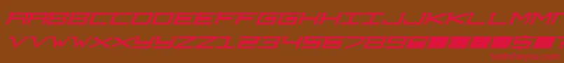 Weitere Informationen zur Djcourag-Schriftart Djcourag-Schriftart – Rote Schriften auf braunem Hintergrund