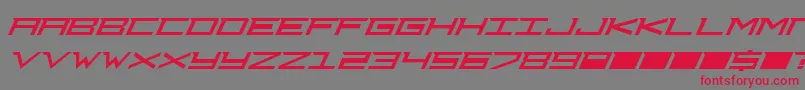 Djcourag Font – Red Fonts on Gray Background