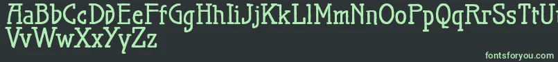 Шрифт Maiersnr21proBold – зелёные шрифты на чёрном фоне