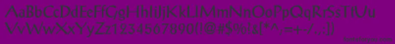 PosaunedbNormal Font – Black Fonts on Purple Background