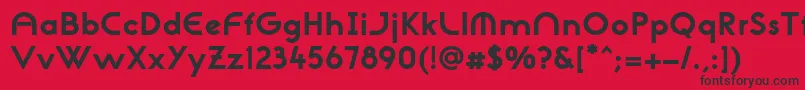 Шрифт NeogothisadfstdExtrabold – чёрные шрифты на красном фоне