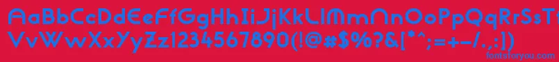 フォントNeogothisadfstdExtrabold – 赤い背景に青い文字