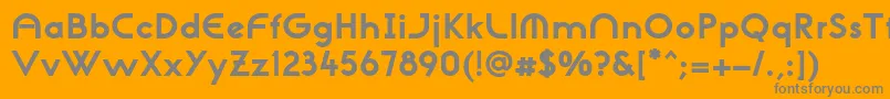 Шрифт NeogothisadfstdExtrabold – серые шрифты на оранжевом фоне