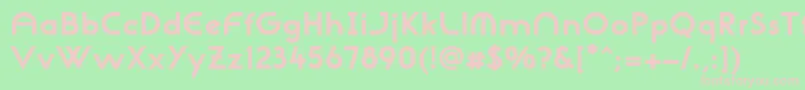 NeogothisadfstdExtrabold Font – Pink Fonts on Green Background