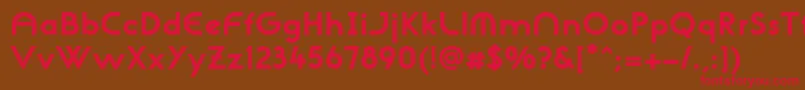 NeogothisadfstdExtrabold Font – Red Fonts on Brown Background