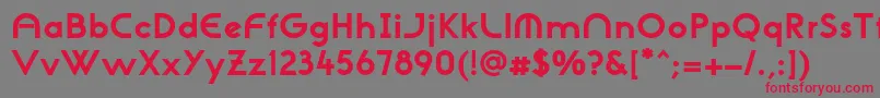 NeogothisadfstdExtrabold Font – Red Fonts on Gray Background