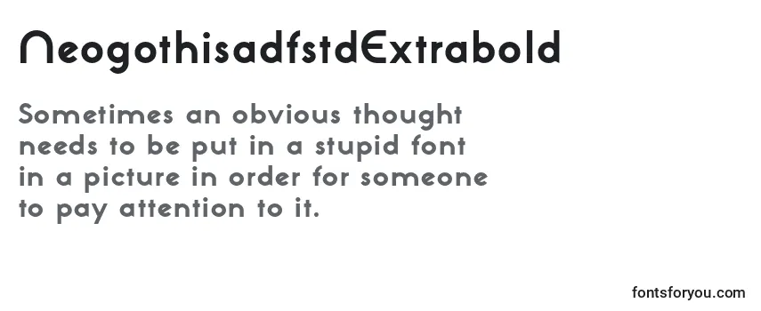 NeogothisadfstdExtrabold-fontti