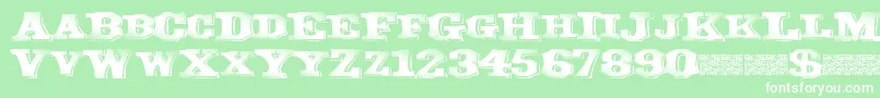 Greatband Font – White Fonts on Green Background