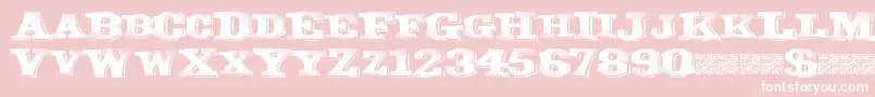 Greatband Font – White Fonts on Pink Background