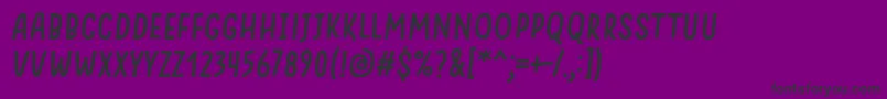 SomethingLooksNaturalItalic Font – Black Fonts on Purple Background