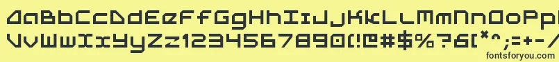 5th Font – Black Fonts on Yellow Background