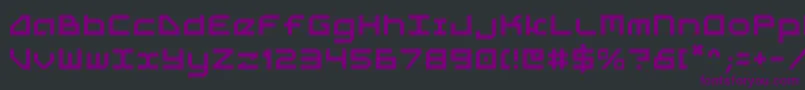 Шрифт 5th – фиолетовые шрифты на чёрном фоне