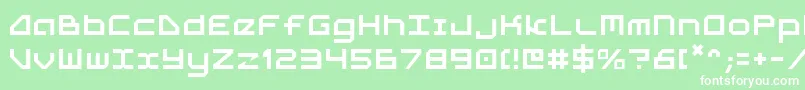 フォント5th – 緑の背景に白い文字