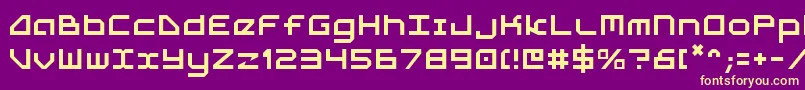 5th Font – Yellow Fonts on Purple Background