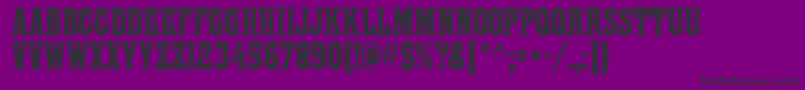 Шрифт FarleyMf – чёрные шрифты на фиолетовом фоне