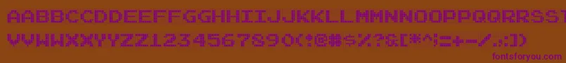 Шрифт Famirids. – фиолетовые шрифты на коричневом фоне